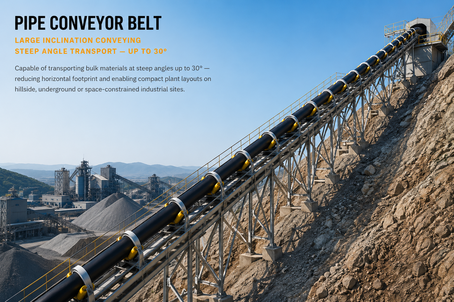 Horizontal curve conveying system