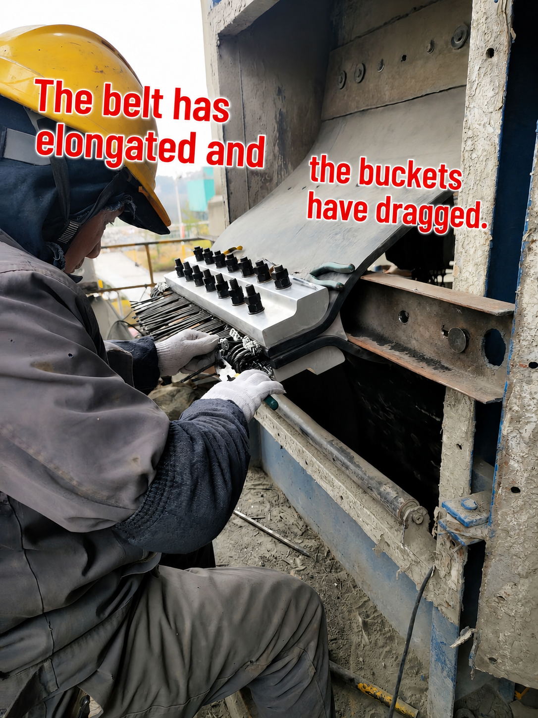 Belt elongation damage