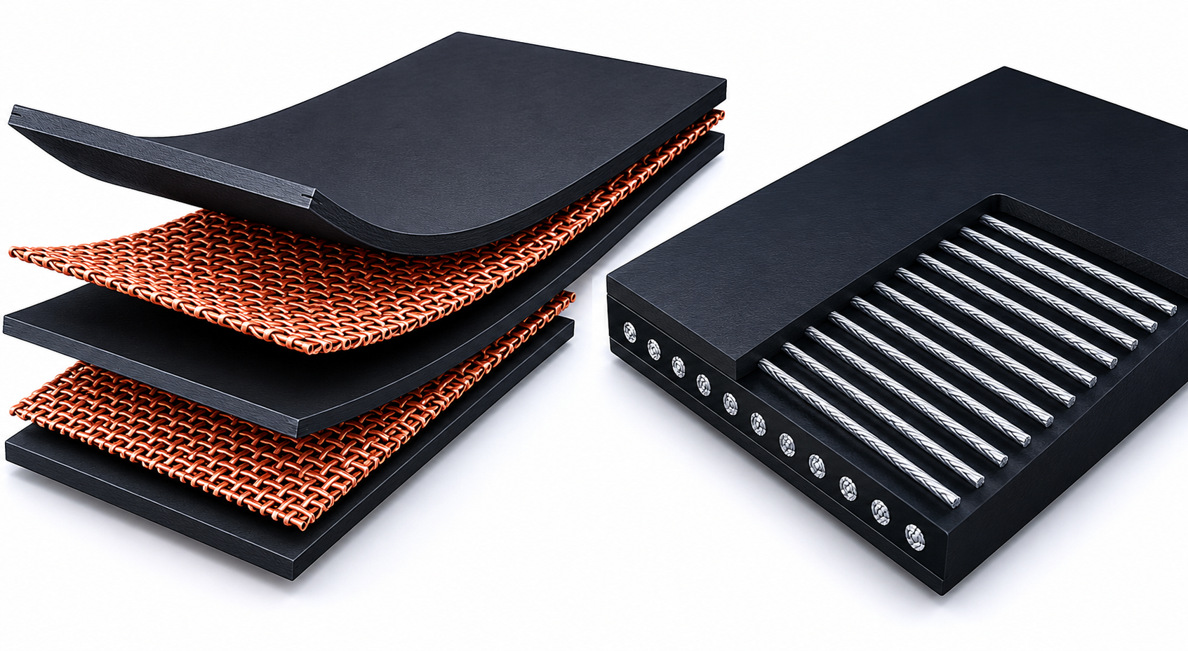 Low elongation carcass belt