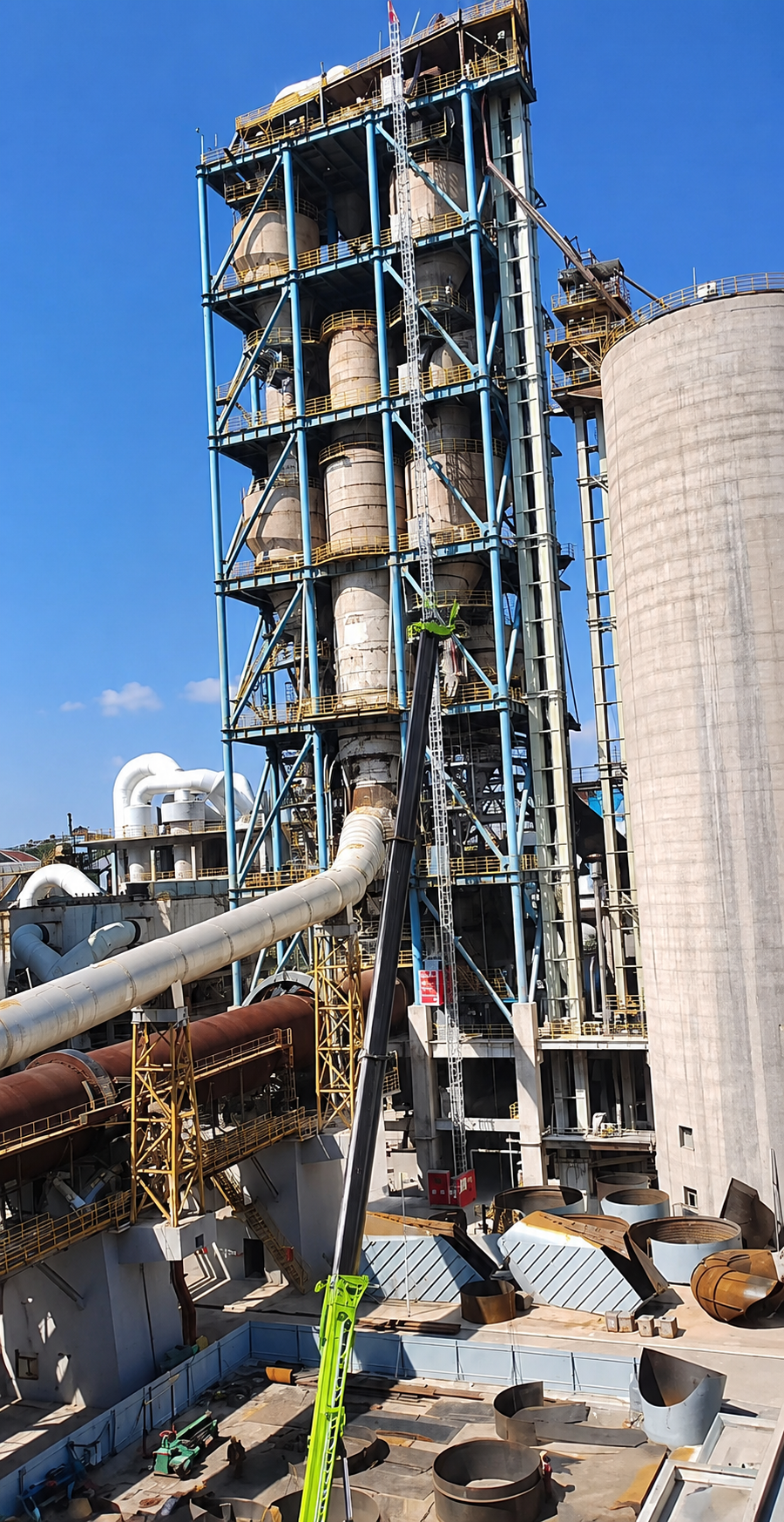 Cement plant bucket elevator project