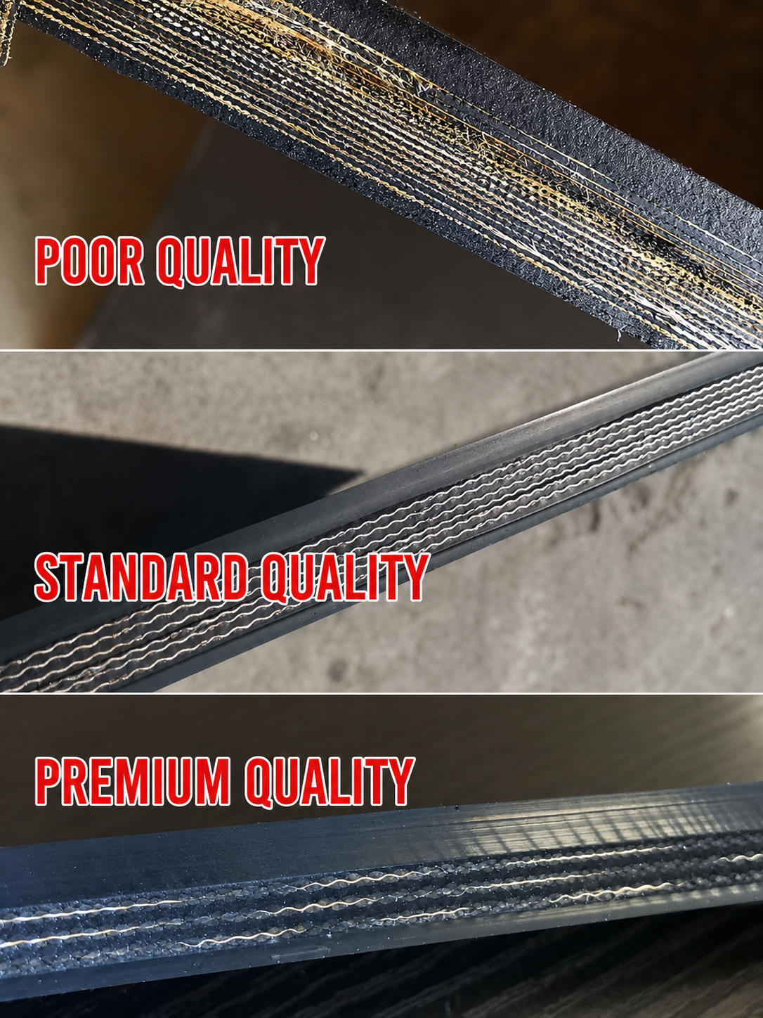 Low maintenance cost conveyor belt